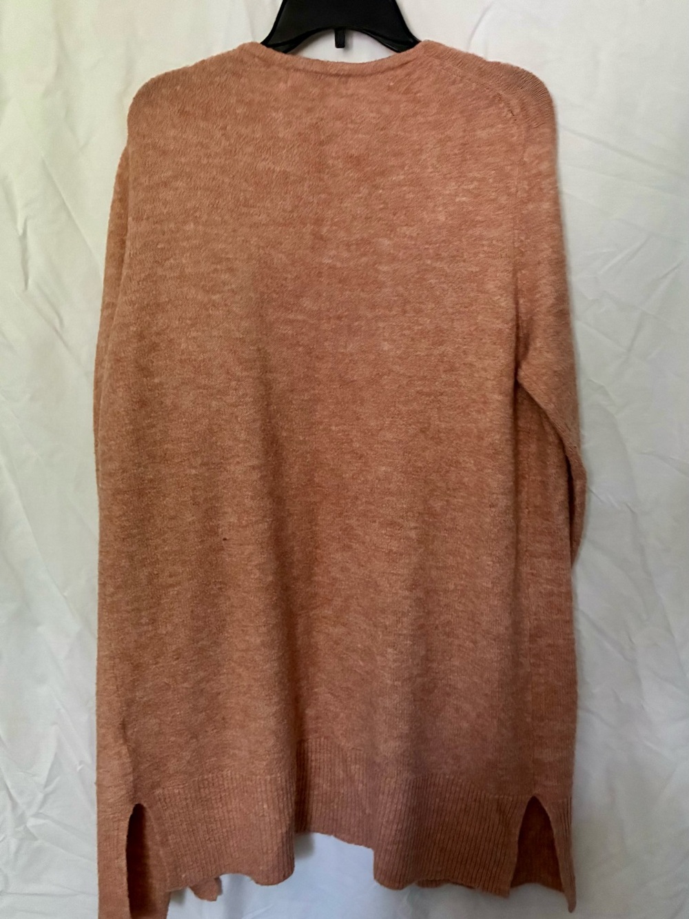 Open-Front Cozy Cardigan Sweater - Dusty Rose - Picture 2 of 2